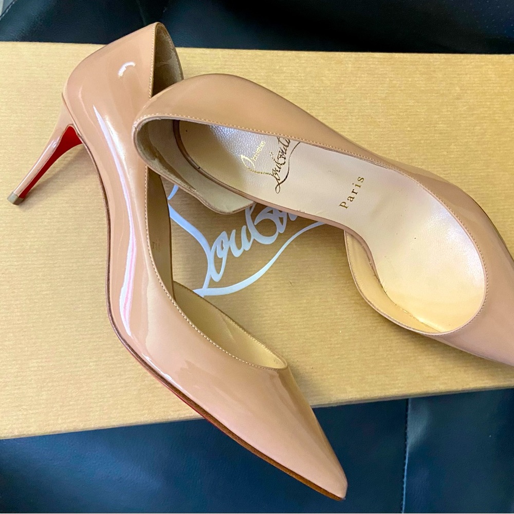 100% AUTHENTIC CHRISTIAN LOUBOUTIN IRIZA 70 MM HEELS 36.5